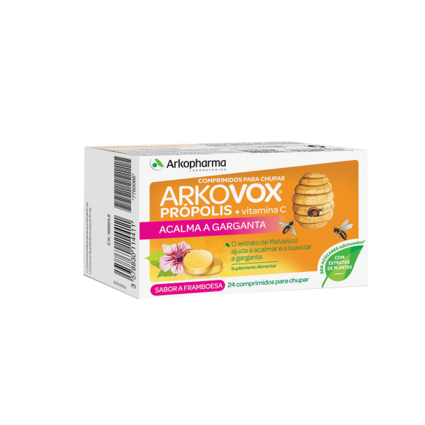 Arkovox Própolis+Vitamina C Sabor Framboesa x24